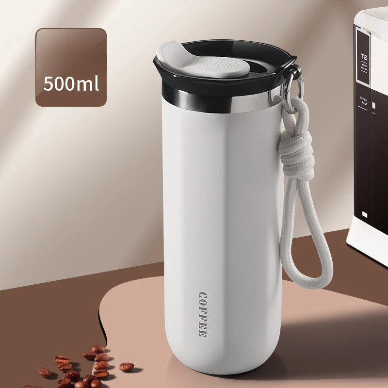 2025 New 304 Stainless Steel Insulated Water Cup Business Office Portable Cold Coffee Cup Advertising Gift Cup